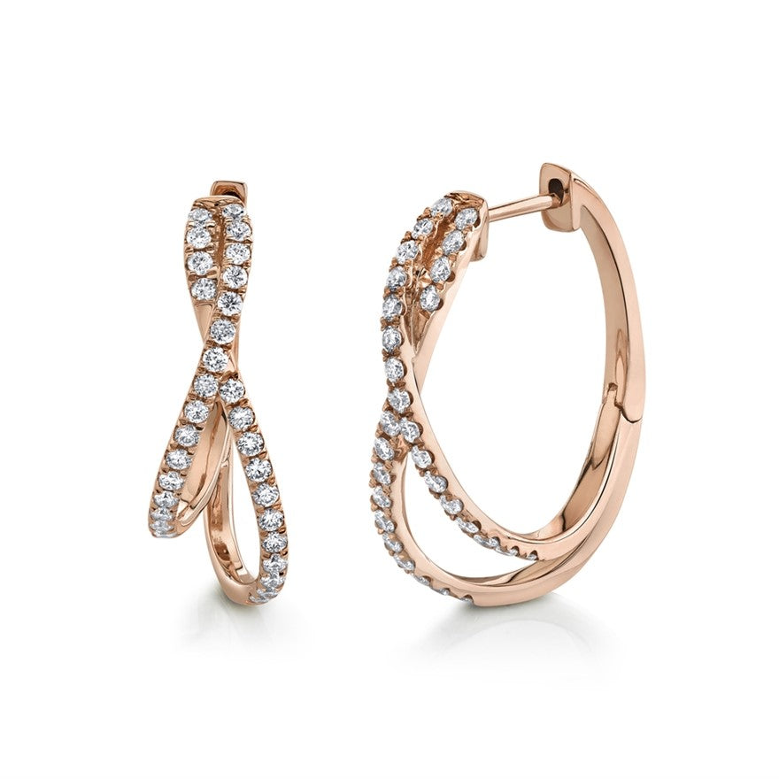 Oval Twist Hoops - Pasha Fine Jewelry