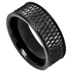 Black Parallelogram Band - Pasha Fine Jewelry