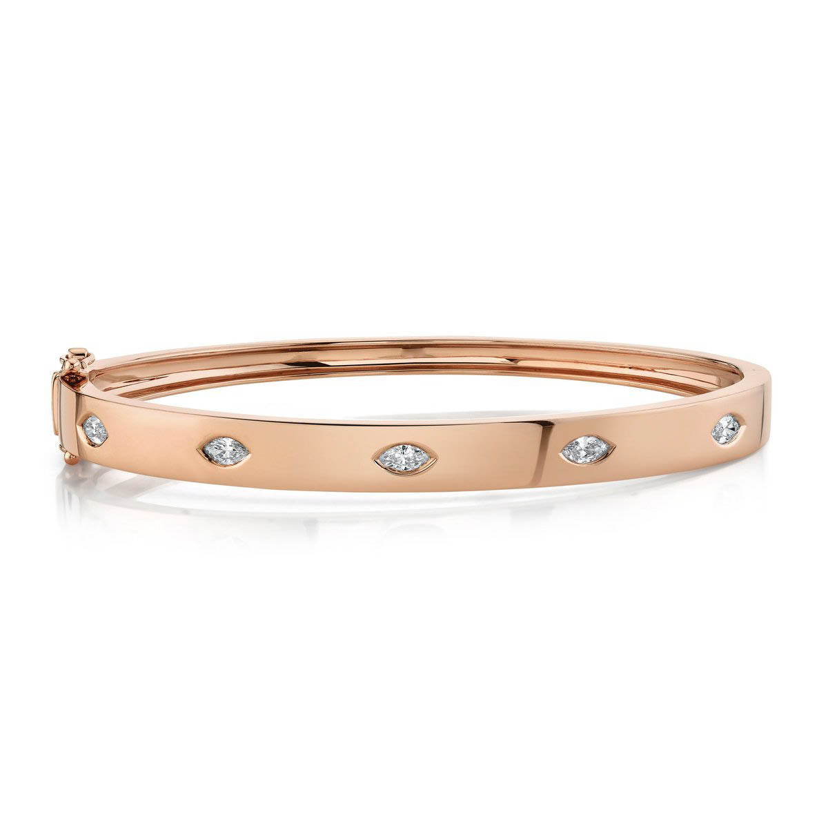 0.46ct Diamond Marquise Bezel Bangle - Pasha Fine Jewelry
