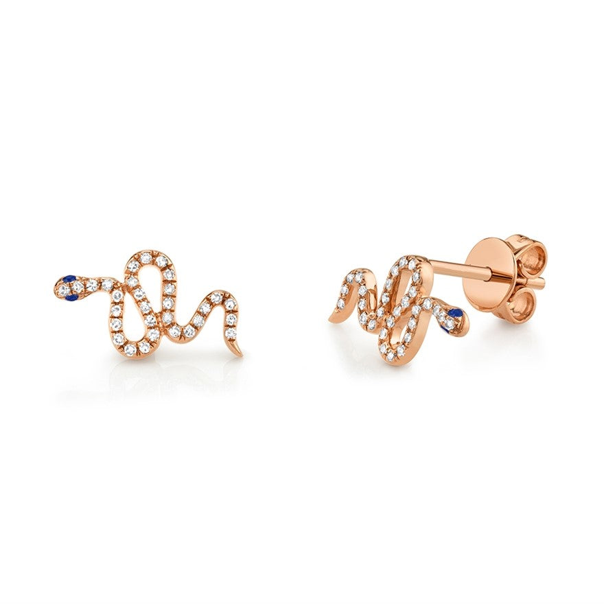 Snake Studs - Pasha Fine Jewelry