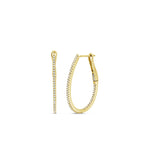 Small Tear Drop Hoops - Pasha Fine Jewelry