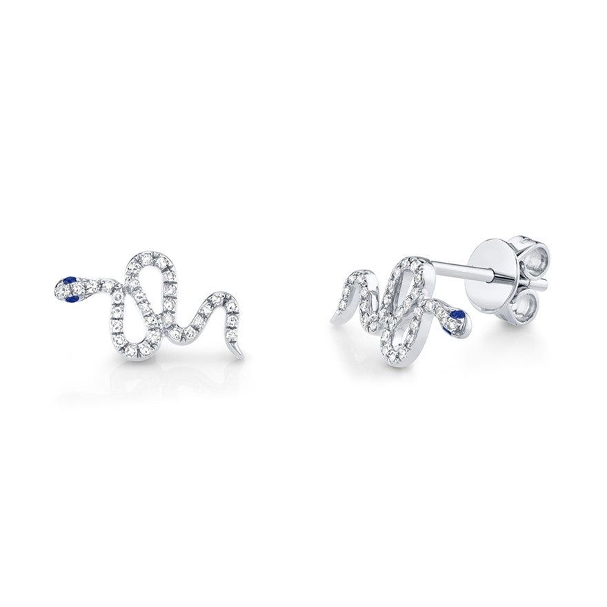 Snake Studs - Pasha Fine Jewelry