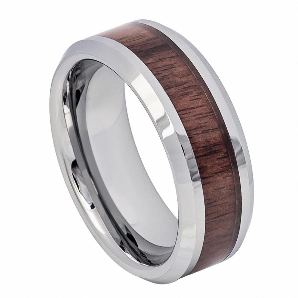 High Polished with Wood Inlay - Pasha Fine Jewelry