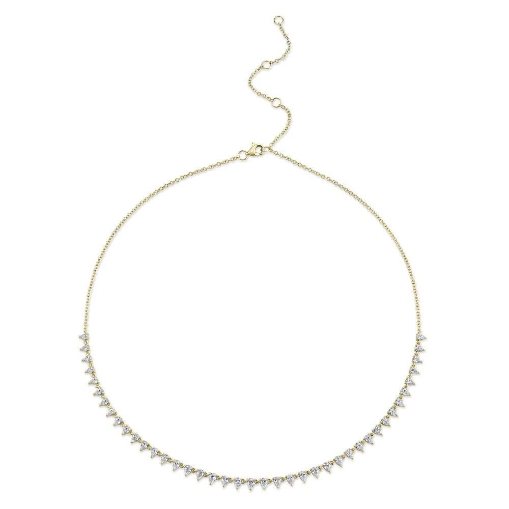 Pear Shape Diamond Choker - Pasha Fine Jewelry