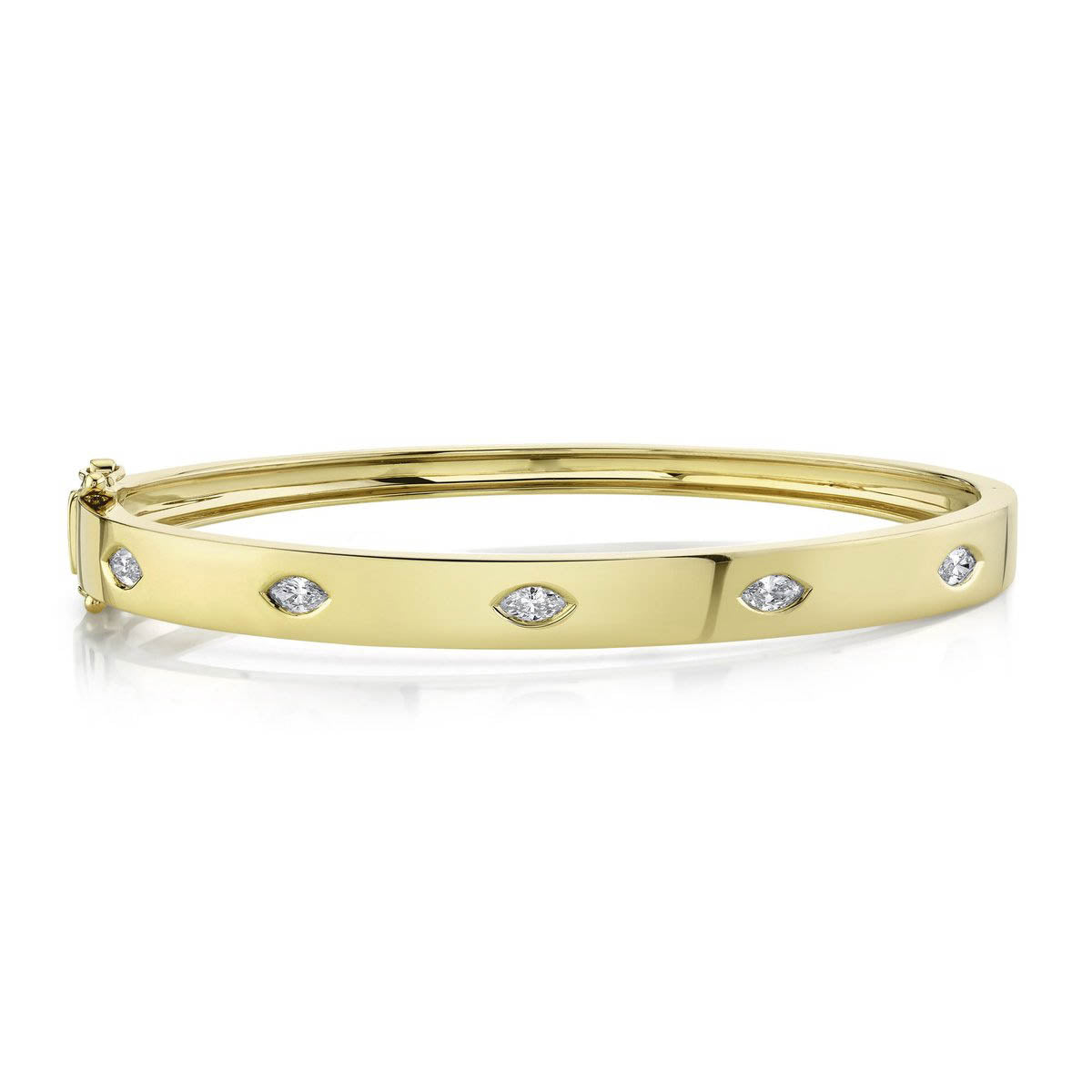 0.46ct Diamond Marquise Bezel Bangle - Pasha Fine Jewelry
