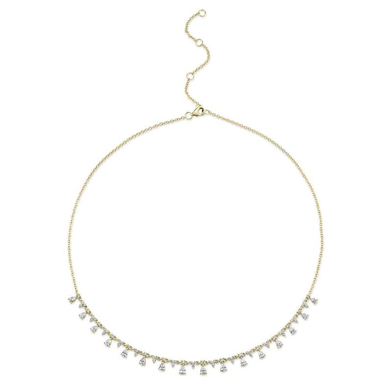 2.12ct Round & Pear Diamond Necklace - Pasha Fine Jewelry
