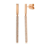 Pave Bar Earrings - Pasha Fine Jewelry
