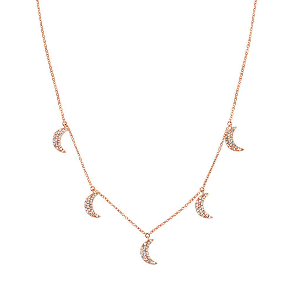 Crescent Moon Necklace - Pasha Fine Jewelry