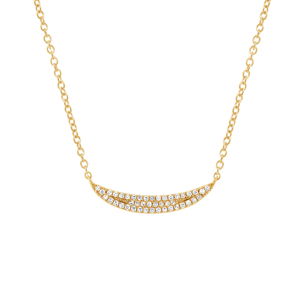Crescent Moon Necklace - Pasha Fine Jewelry