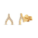Wishbone Studs - Pasha Fine Jewelry
