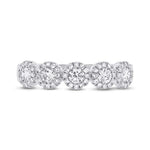 5 Stone Halo Band - Pasha Fine Jewelry