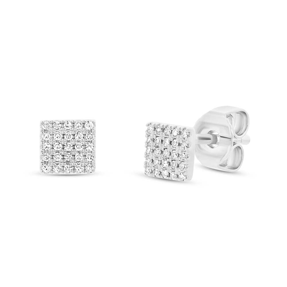 Square Studs - Pasha Fine Jewelry