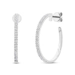 Pave Hoops - Pasha Fine Jewelry