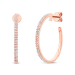 Pave Hoops - Pasha Fine Jewelry