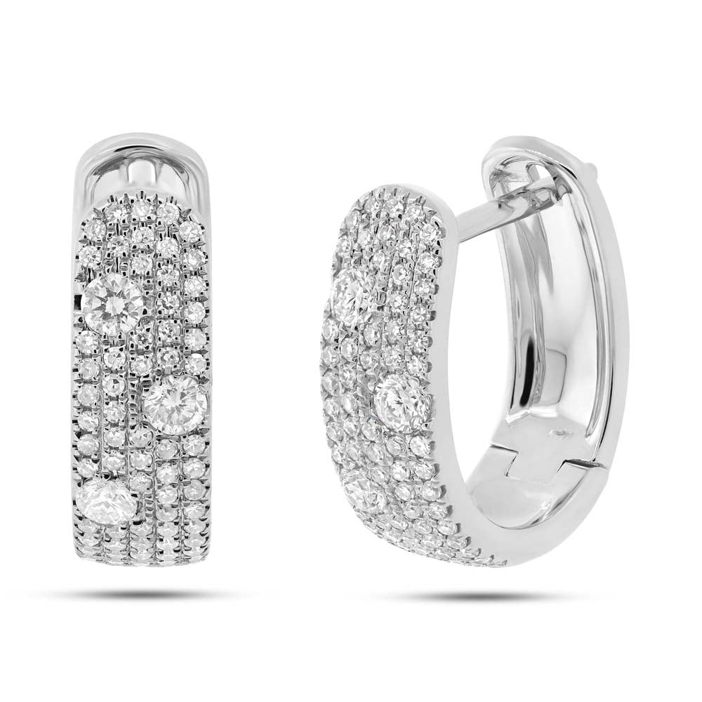 Pave Huggies - Pasha Fine Jewelry