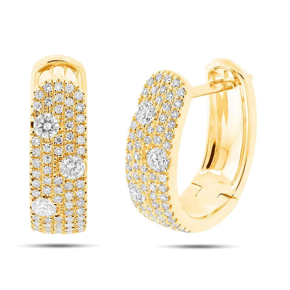 Pave Huggies - Pasha Fine Jewelry