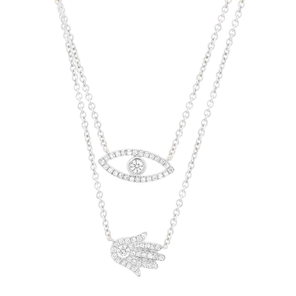 Evil Eye & Hamsa Necklace - Pasha Fine Jewelry