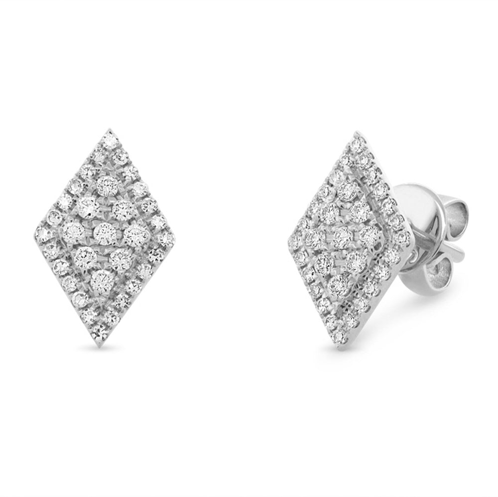 Diamond Stud Pattern Pavé Diamond Shape Studs – Pasha Fine Jewelry
