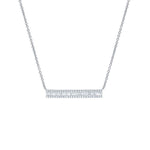 Baguette Bar Necklace - Pasha Fine Jewelry