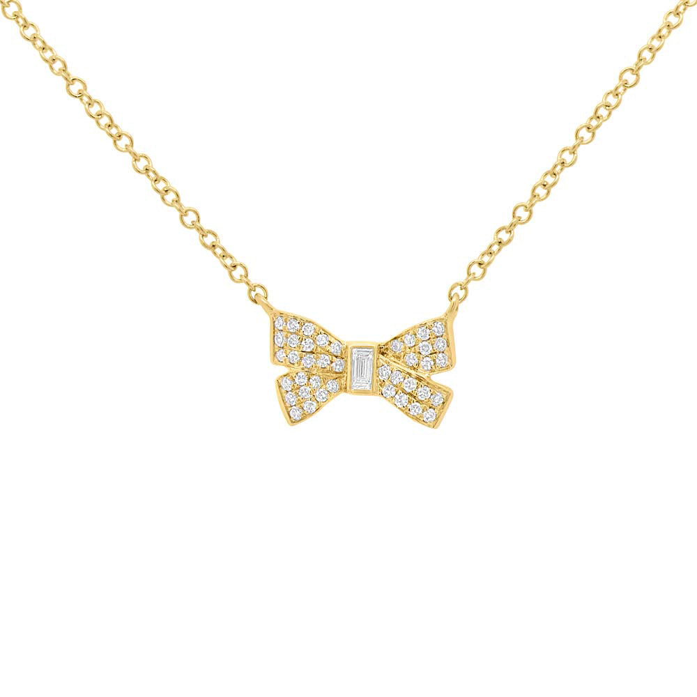 Bow Necklace - Pasha Fine Jewelry