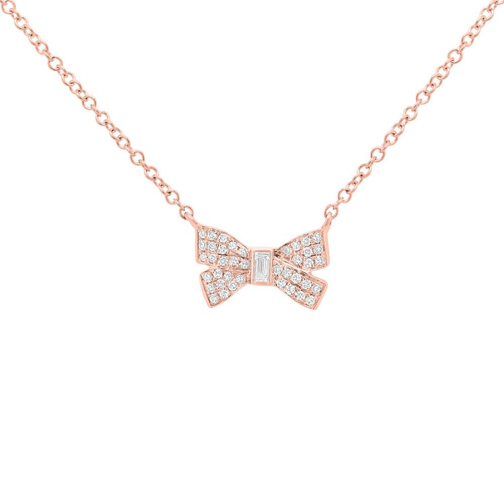 Bow Necklace - Pasha Fine Jewelry